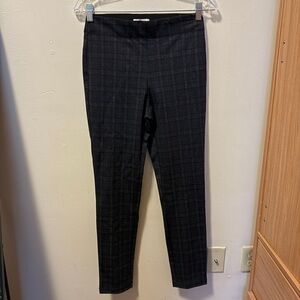 Plaid High Waist Pull-On Pant